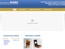 Tablet Screenshot of industriasmaba.com